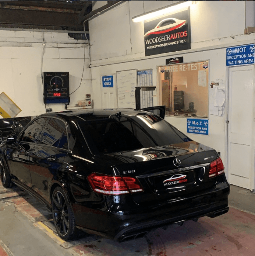 Vehicle being looked after inside the Woodseer Autos workshop